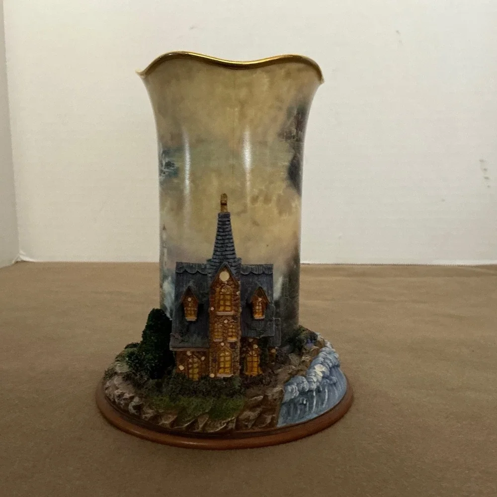 Thomas Kinkade Light of Hope Welcoming‎ Lights Votive Hurricane Coastal Decor